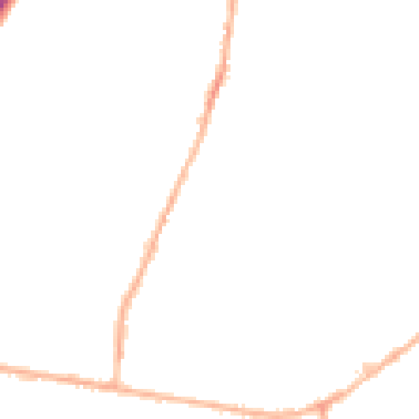 Night-time road noise heatmap for LS28 5DP