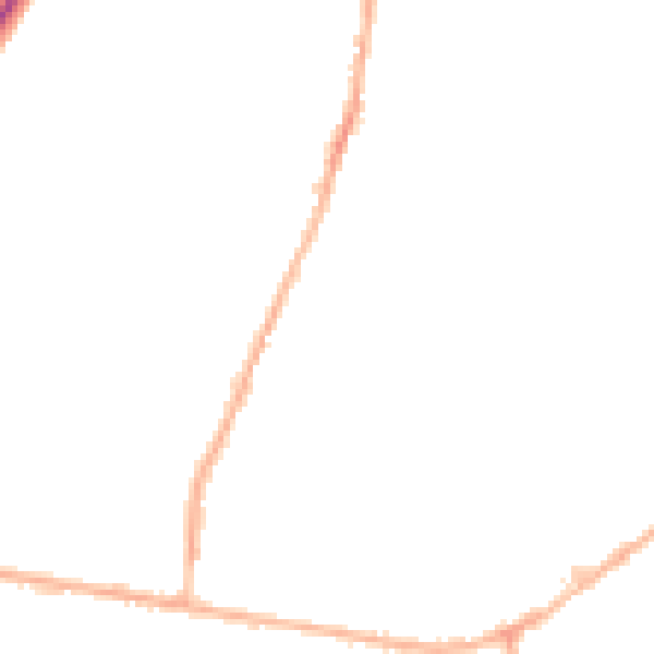 Night-time road noise heatmap for LS28 5DR