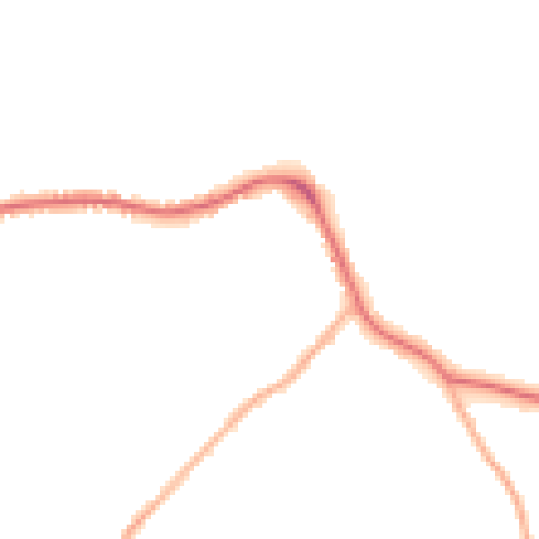 Night-time road noise heatmap for LS28 5GQ