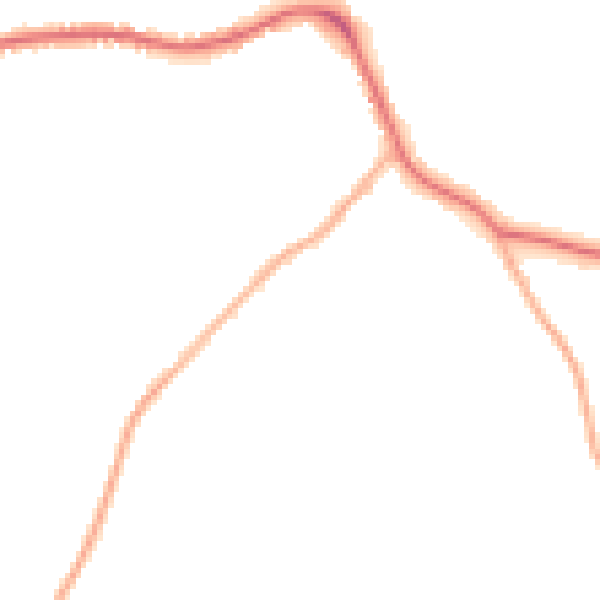 Night-time road noise heatmap for LS28 5NS