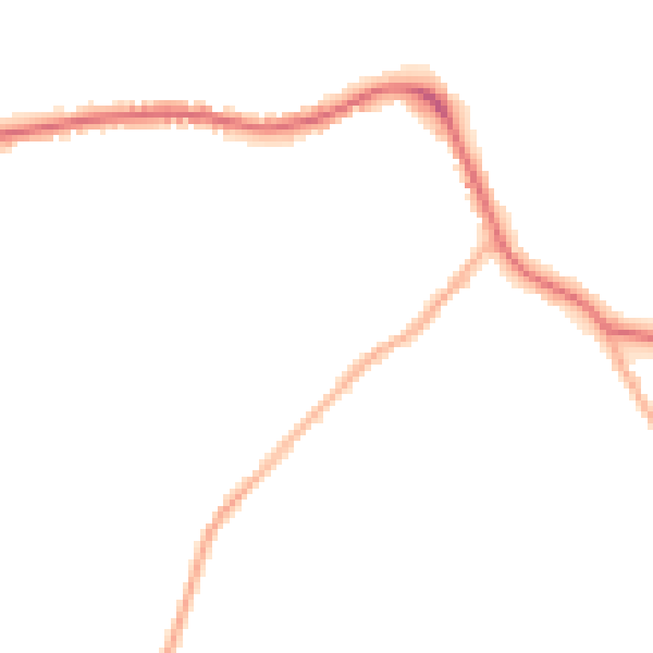 Night-time road noise heatmap for LS28 5PH