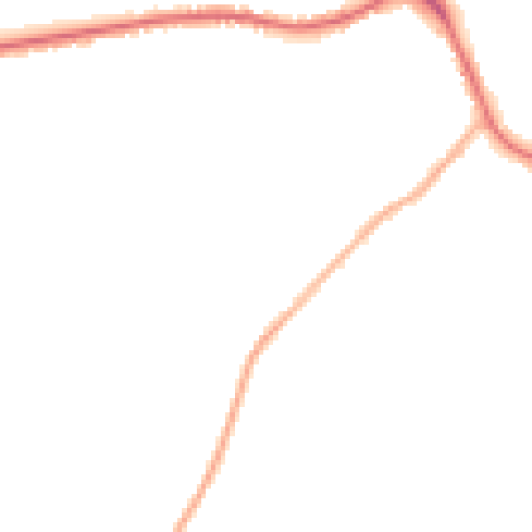 Night-time road noise heatmap for LS28 5PN
