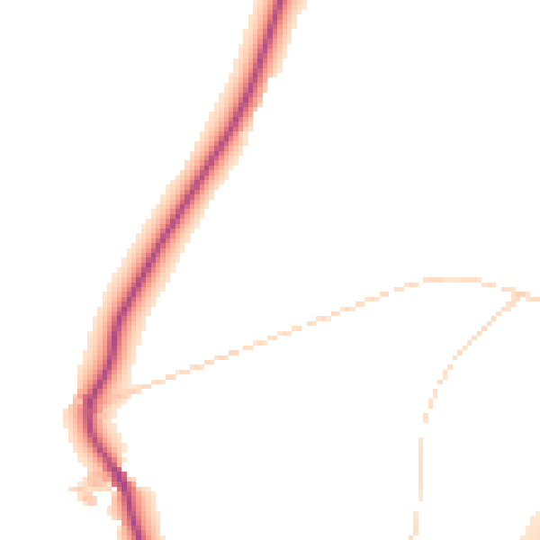 Daytime road noise heatmap for LS28 5QX