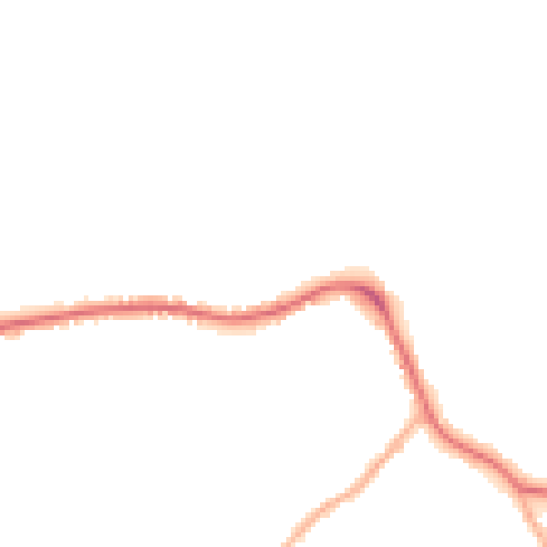 Night-time road noise heatmap for LS28 5RG