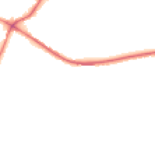 Night-time road noise heatmap for LS28 5RZ