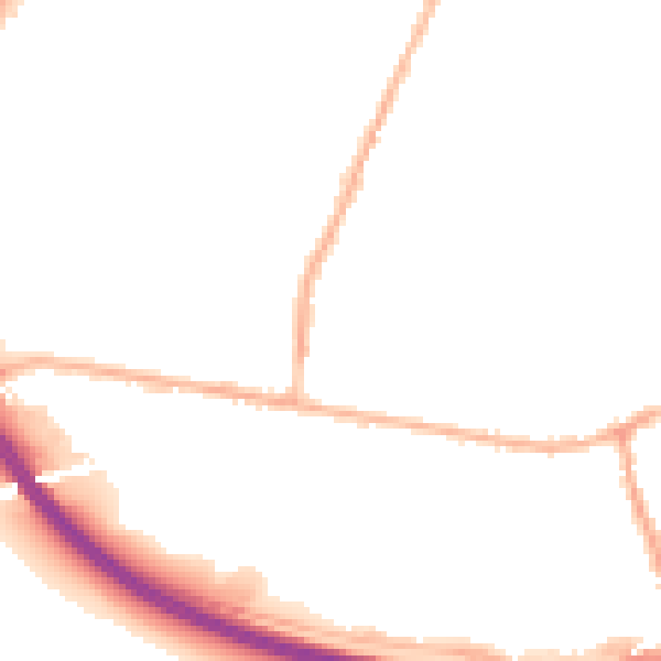 Night-time road noise heatmap for LS28 6BJ