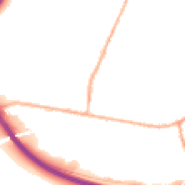 Night-time road noise heatmap for LS28 6BQ