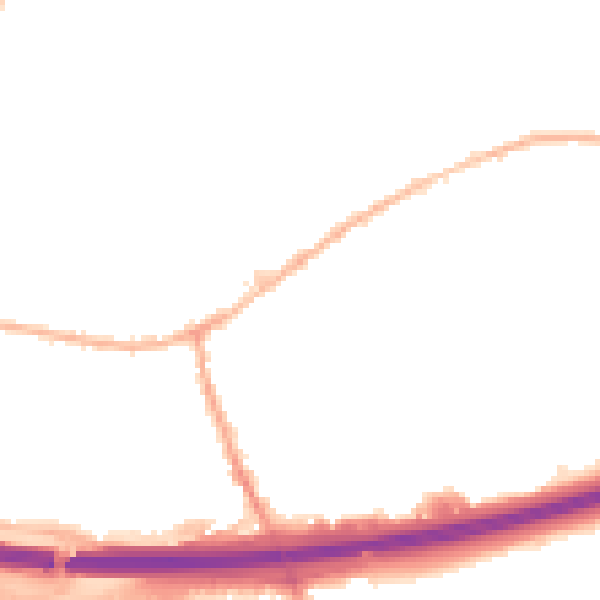 Night-time road noise heatmap for LS28 6FD