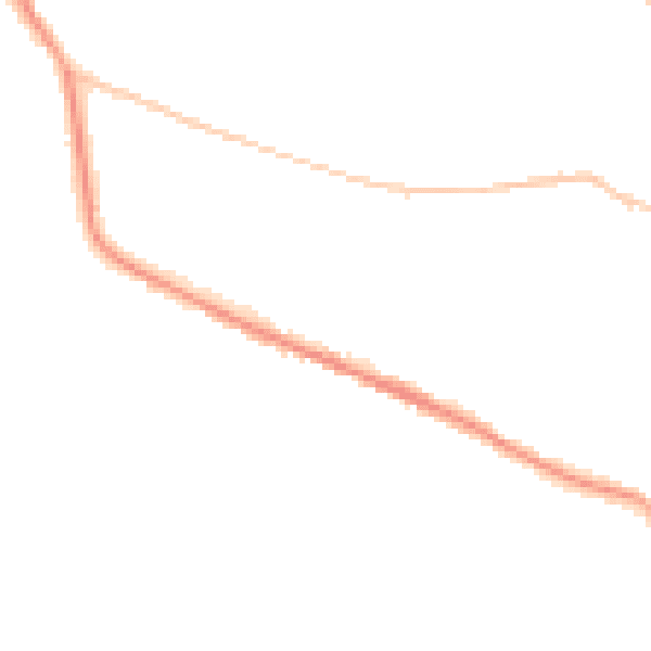 Night-time road noise heatmap for LS28 7PX
