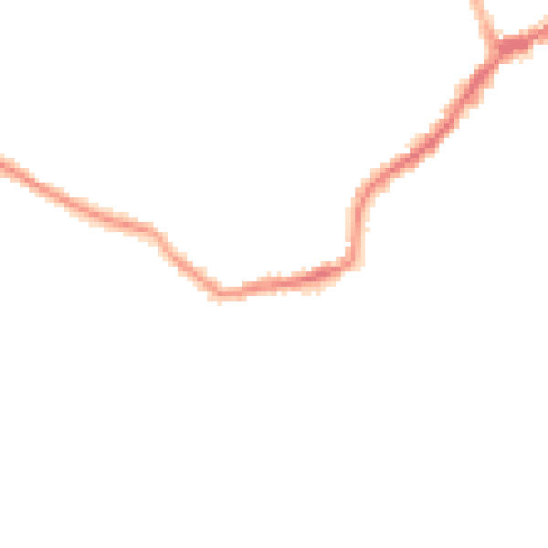 Night-time road noise heatmap for LS28 7RZ