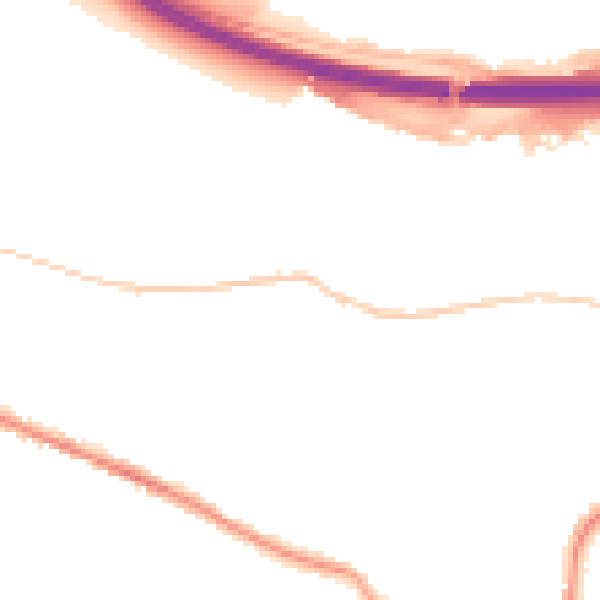 Night-time road noise heatmap for LS28 7SY