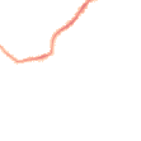 Night-time road noise heatmap for LS28 8PA