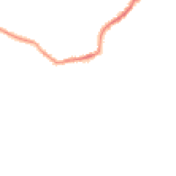 Night-time road noise heatmap for LS28 8PL