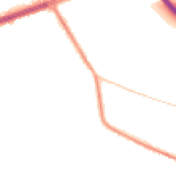 Night-time road noise heatmap for LS28 8RE