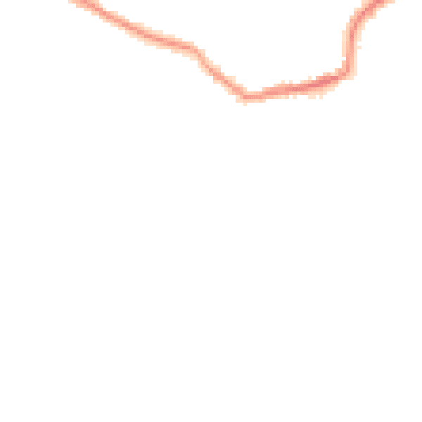 Night-time road noise heatmap for LS28 8RJ