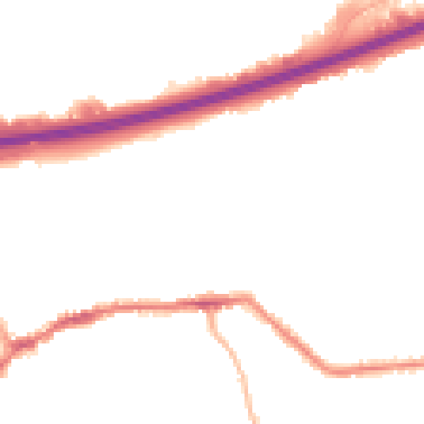 Night-time road noise heatmap for LS28 9AH