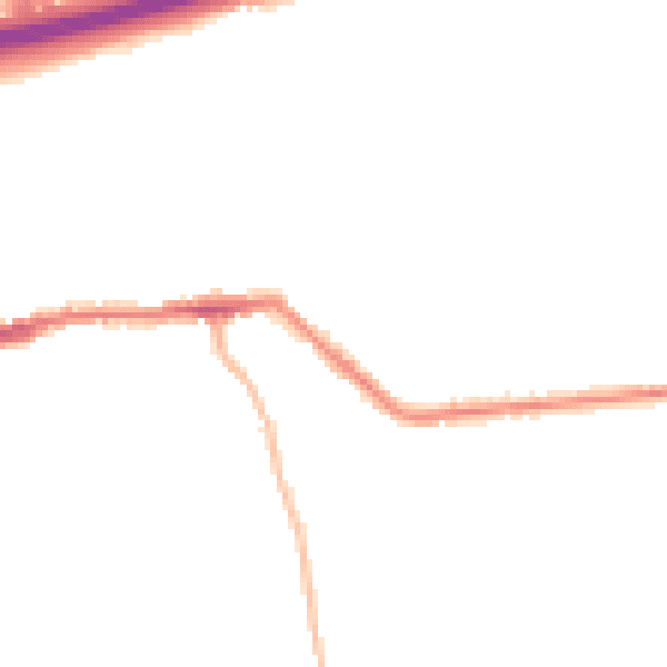 Night-time road noise heatmap for LS28 9AS