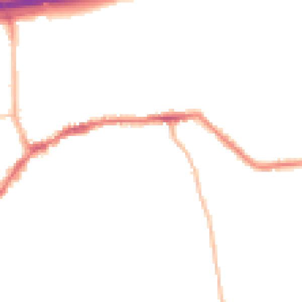 Night-time road noise heatmap for LS28 9BE