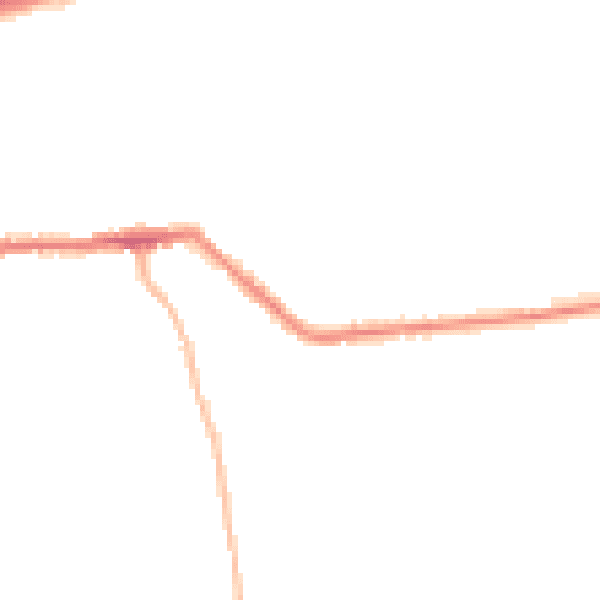 Night-time road noise heatmap for LS28 9BT