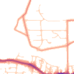 Daytime road noise heatmap for LS29 0AS