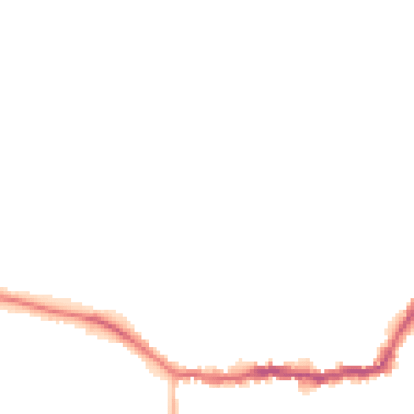 Night-time road noise heatmap for LS29 0AW