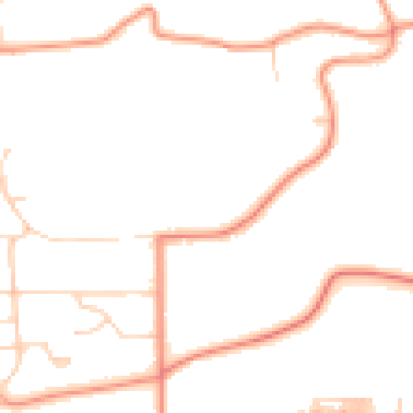 Daytime road noise heatmap for LS29 0BA
