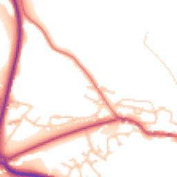 Daytime road noise heatmap for LS29 0JP