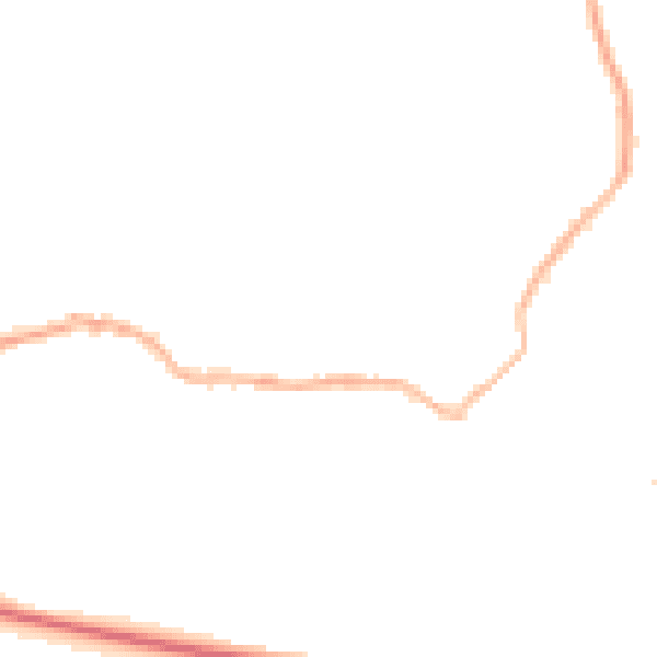 Night-time road noise heatmap for LS29 0PQ