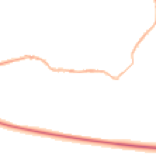 Night-time road noise heatmap for LS29 0RX