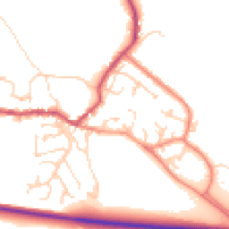 Daytime road noise heatmap for LS29 0SJ