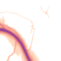 Daytime road noise heatmap for LS29 0SY