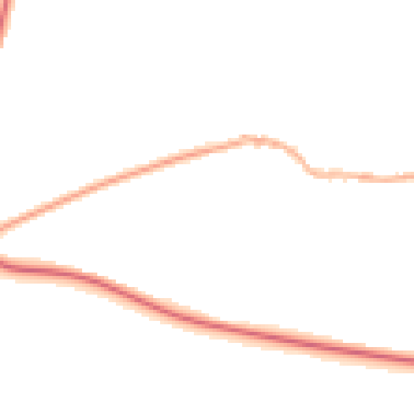 Night-time road noise heatmap for LS29 0TD