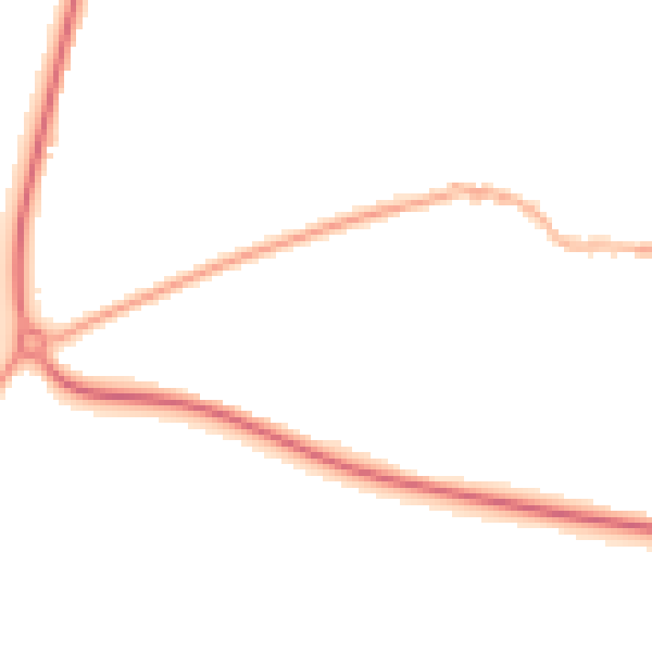 Night-time road noise heatmap for LS29 0TG