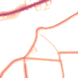 Daytime road noise heatmap for LS29 6BL