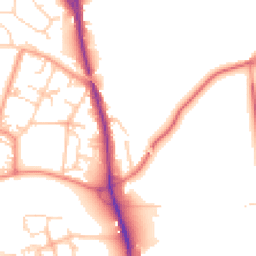 Daytime road noise heatmap for LS29 6BY