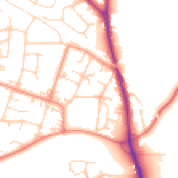Daytime road noise heatmap for LS29 6HX