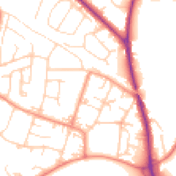 Daytime road noise heatmap for LS29 6JE
