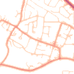 Daytime road noise heatmap for LS29 6LB
