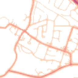 Daytime road noise heatmap for LS29 6LD