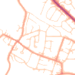 Daytime road noise heatmap for LS29 6LT