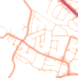 Daytime road noise heatmap for LS29 6LX