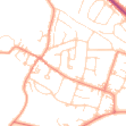 Daytime road noise heatmap for LS29 6NA