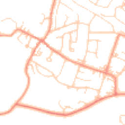Daytime road noise heatmap for LS29 6QJ