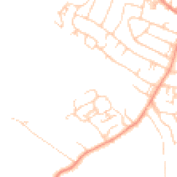 Daytime road noise heatmap for LS29 7BN