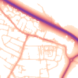 Daytime road noise heatmap for LS29 7BU