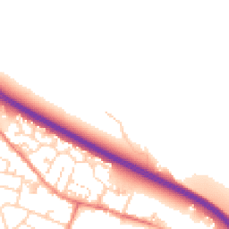 Daytime road noise heatmap for LS29 7DD