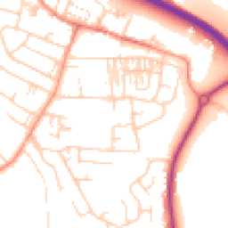 Daytime road noise heatmap for LS29 7HE