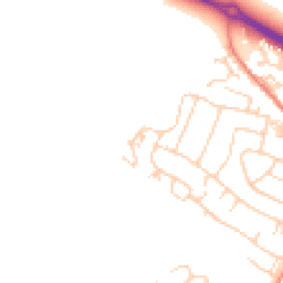 Daytime road noise heatmap for LS29 7LY