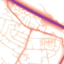 Daytime road noise heatmap for LS29 7ND