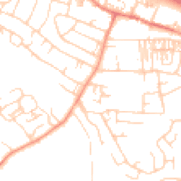 Daytime road noise heatmap for LS29 7NX
